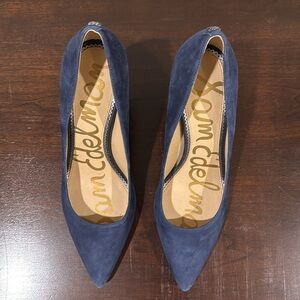 New Sam Edelman Navy Suede Pumps 8.5
